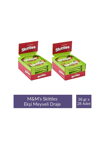 Skittles Ekşi Meyveli Draje 38 Gr X 28 Adet