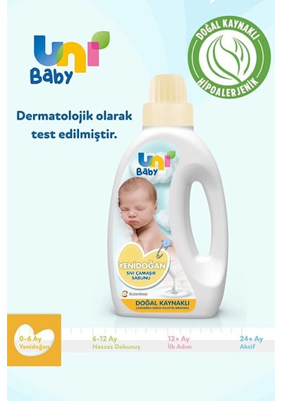Uni Baby Yenidoğan Bebek Çamaşır Deterjanı Seti