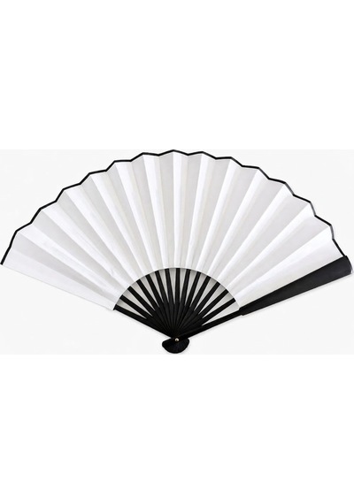 Plastik Kumaş Yelpaze 12'li Beyaz Arbltgsasrnkwy0bnıb