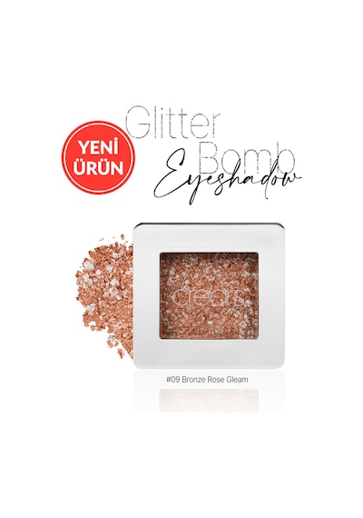 Mücevher Parlaklığında Yoğun Pigmentli Tekli Far Cre'ars Glitter Bomb Eyeshadow 09 Bronze Rose Gleam 99734520