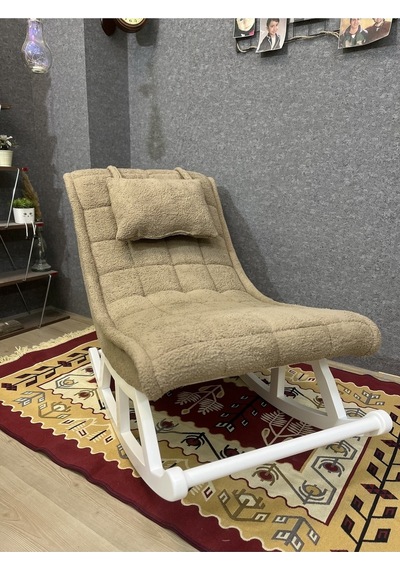 Asedia Miskin Lake Teddy Kahve Sallanan Sandalye Dinlenme Koltuğu