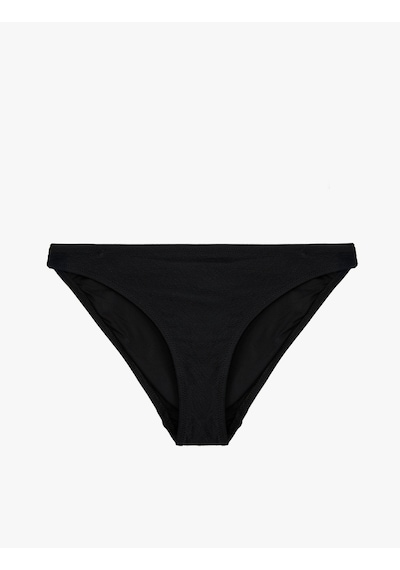 Koton Dokulu Astarlı Klasik Bikini Altı Siyah 5sak00013mm Siyah