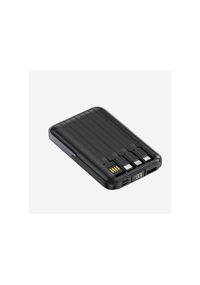 Tr Wf27 Mini Led Ekranlı 10000 Mah Çoklu Kablolu 22.5w Kablosuz Şarjlı Powerbank