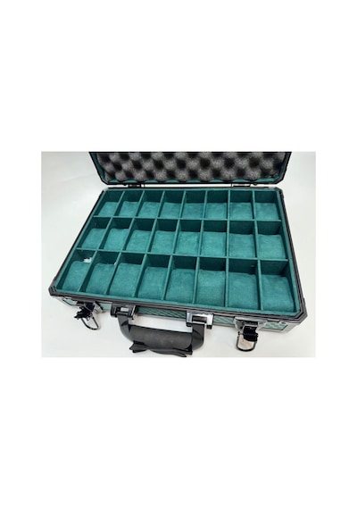 No Signal Premium Metal 24 Bölmeli Saat Taşıma Çantası Haki