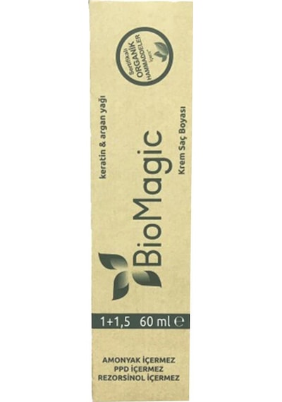 Biomagic Organik Amonyaksız Saç Boyası (Çikolata Kahve - 66.07)+Oks (446404096)
