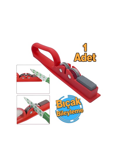 Pratik Bıçak Elmas Bileyici Taşlı Keskinleştirici Satır Bileyleme Oynar Bileyli 1 Adet