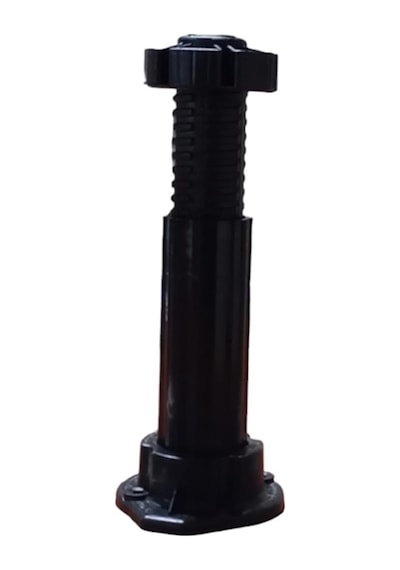 Plastik Baza Ayağı Siyah 12-17 Cm 5 Adet