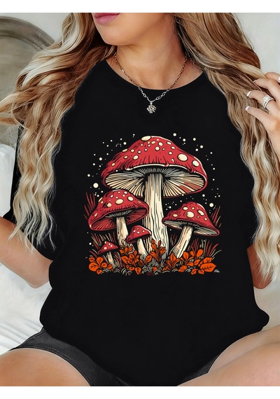 Noıssey Urban Pop Graphic Kadın Tişört Koleksiyonukod 5498 Siyah