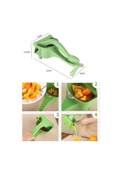 Manuel Plastik Meyve Portakal Karpuz Limon Sıkacağı Kollu Sebze Suyu Sıkma Limonata Aparatı Aleti Çok Renkli