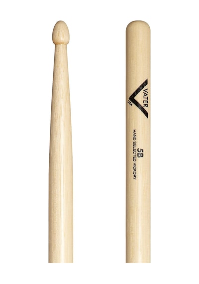 Vater 5b Ahşap Uçlu Hickory Davul Çubuğu, 3 Çift Vs3p5bw