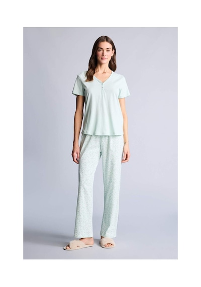 Defacto Pijama Takımı Üst Desenli Alt H1276ax26smgn1114 Yeşil-gn1114 Defacto Pijama Takımı Üst Desenli Alt H1276ax26smgn1114 Yeşil-gn1114