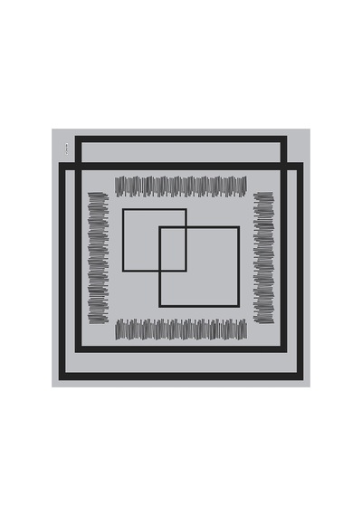 Arancia Gri 90x90 Tivil Geometrik Desenli Geometrik Desenli