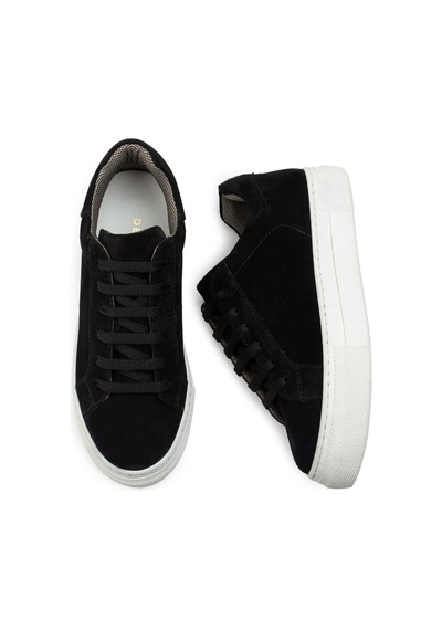 Deery Hakiki Süet Siyah Sneaker Kadın Ayakkabı - Z1681Zsyhc04 Siyah