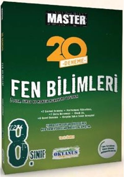 Okyanus Yayınları 8. Sınıf Fen Bilimleri Master 20 Deneme