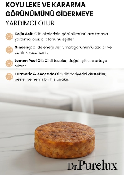 Kojik Asit Leke Karşıtı Sabun Cilt Tonunu Eşitleyen Leke Karşıtı Ve Aydınlatıcı Süngerli Sabun Kabak Lifi - Lavanta