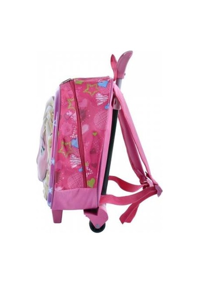 Çekçekli Elsa Kabartmalı Anasınıfı Çantası - Pembe Kreş Çantası + N11.34678