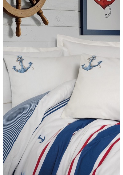 Cotton Box Maritime Tek Kişilik Nevresim Takimi Brine Ekru Brıneekru/tekkısılık Çok Renkli