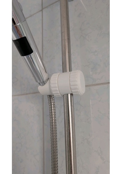Ayarlanabilir Duş Başlığı Tutucu Universal Uyumlu Sabitleyici -duş Borusunun Çapı 2 - 3 Cm beyaz