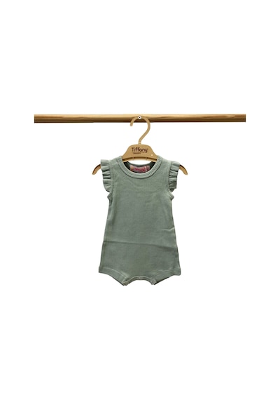 Tiffany Baby & Kids Tiffany Baby Organik Theme Fırfırlı Rompy 88089 Mint