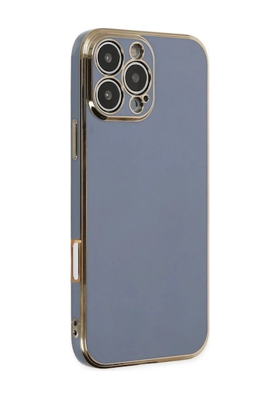 Apple İphone 16 Pro Max Kılıf Volet Silikon - Mavi