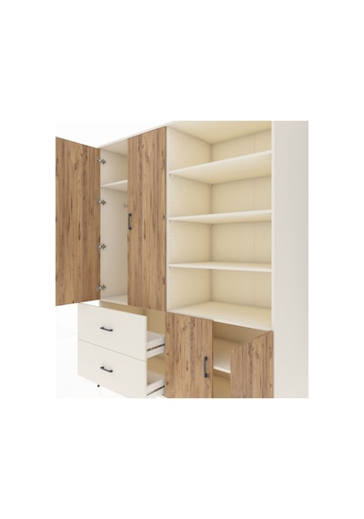 Kronos Gardrop 7 Raflı 2 Çekmeceli Tek Askılı 176x59x221 Aytaşı-çam/aytaşı Çam/aytaşı Kronos Gardrop 7 Raflı 2 Çekmeceli Tek Askılı 176x59x221 Aytaşı-çam/aytaşı Çam/aytaşı