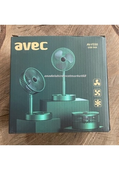 Avec Katlanır Sogutucu Mini Fan Kamp Fanı Karavan Fanı Çadır Fanı 5v Şarjlı Yeşil