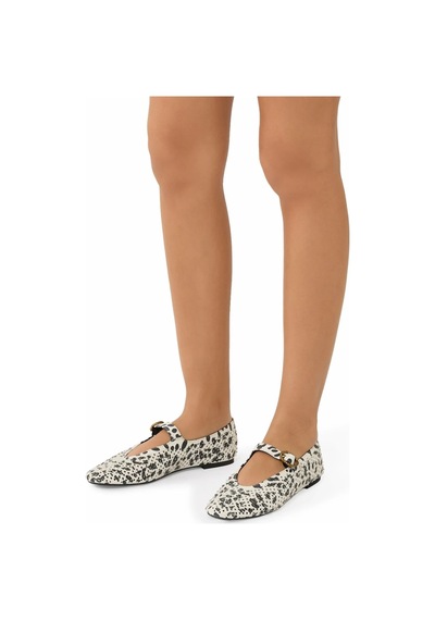 Kurt Geiger Mayfair Ballet Flats Deri Şık Kadın Babet Ayakkabı Çok Renkli