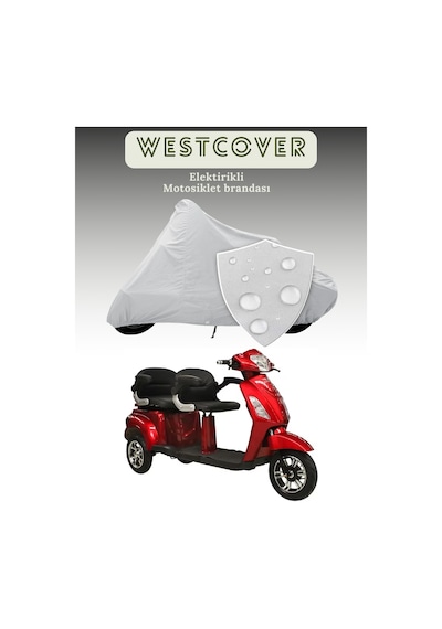 Volta Vm4+ Üç Tekerlekli Elektrikli Moped Koruma Örtüsü Brandası Lüx Kalite