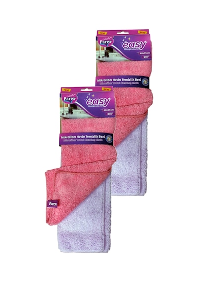 Easy Mikrofiber Temizlik Bezi 2' Li Paket İkili Set Gri