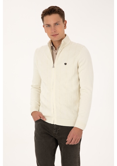 U.s. Polo Assn. Erkek Hırka Triko 50315024-vr256 İnci