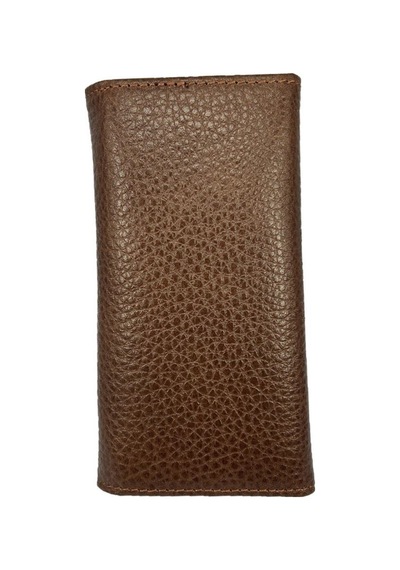 Hakiki Deri Organizer Dikey Anahtarlık Taba Bronz