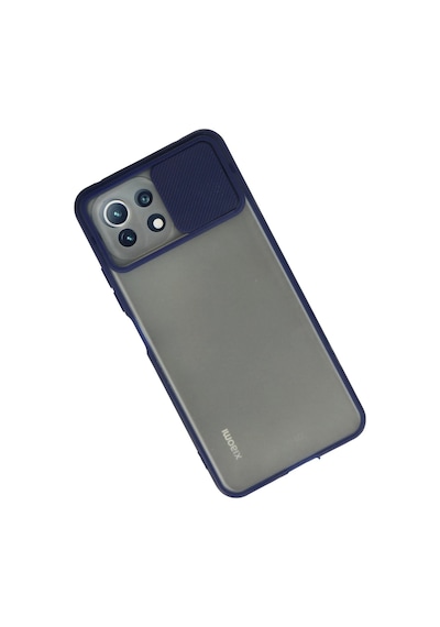 Cosmotex Newface Xiaomi Mi 11 Lite Kılıf Palm Buzlu Kamera Sürgülü Silikon - Lacivert