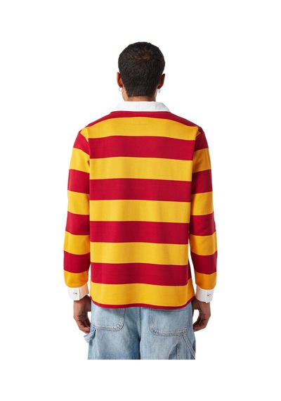 Gsstore X Midground Erkek Polo Sweatshirt E251207 Sarı - Kırmızı