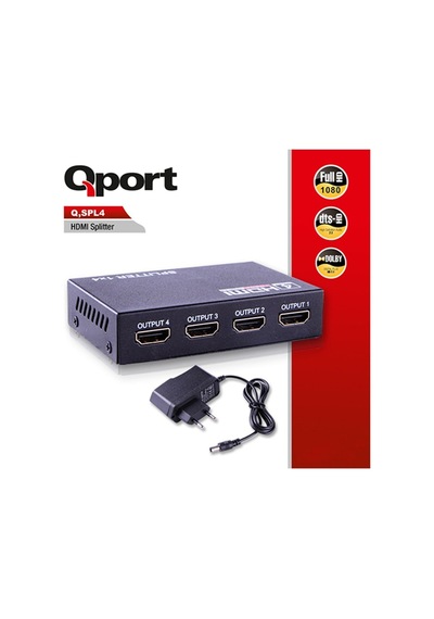Qport Q-Spl4 Full Hd Hdmı Splitter