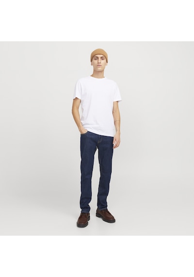 Jack & Jones Erkek Dar Kesim Düsük Bel Jean - Glenn - 12259062 Blue Denim