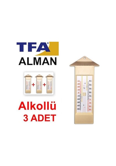 Maksimum-minimum Termometre 3 Adet