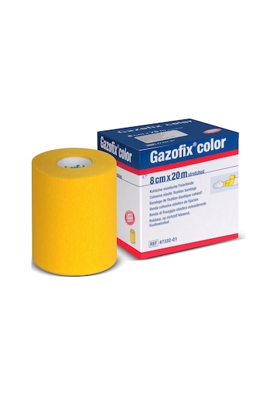 Gazofix Color LF Bsn Fiksasyon Bandajı 8 CM x 20 M Sarı