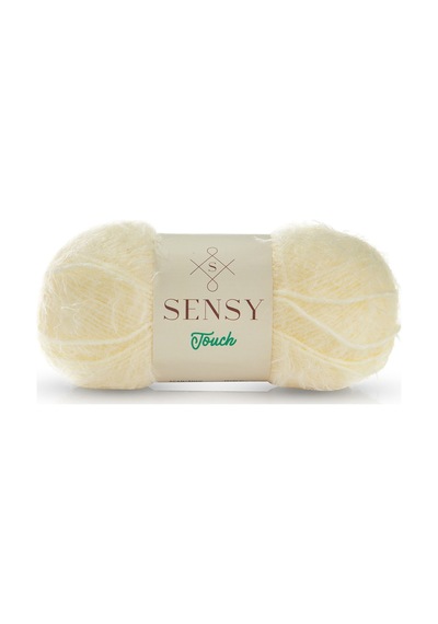 Sensy Premium Touch El Örgü Ipi Bluz Hırka Kazak Ipi Kürk Görünümlü Ip Atkı Peluş Oyuncak Ipi Krem