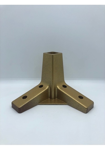 Karakoçaksesuar Plastik,10x12x12 Cm Gold Koltuk,Baza,Mobilya Ayağı (4 Adet)