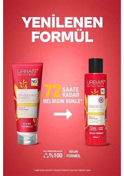 Hibiscus & Shea Butter Kıvırcık Ve Dalgalı Saçlara Özel Saç Kremi 250ml-vegan