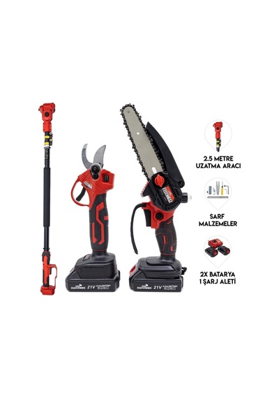 Dawreek BT0238 Teleskopik 2.5M + İkili Budama Seti MW21