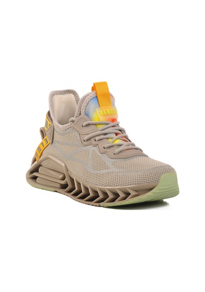 Bej Fileli Hava Alabilen Memory Foam Erkek Sneaker Bright M Bej