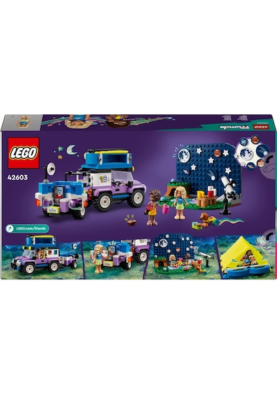 LEGO® Friends Yıldız Gözlemleme Kamp Aracı 42603 7+ Yaratıcı Oyuncak Yapım Seti - 364 Parça