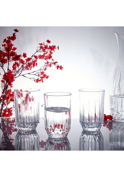 Paşabahçee Echo Damla 3'lü Meşrubat Bardağı - 350 Ml Renkli