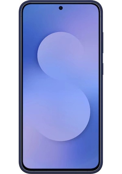 Samsung Uyumlu Galaxy S25 Fe Silikon Kılıf Koyu Mavi Koyu Mavi