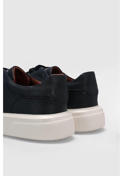 Lufian Tommy Lacivert Erkek Deri Sneaker Lacivert