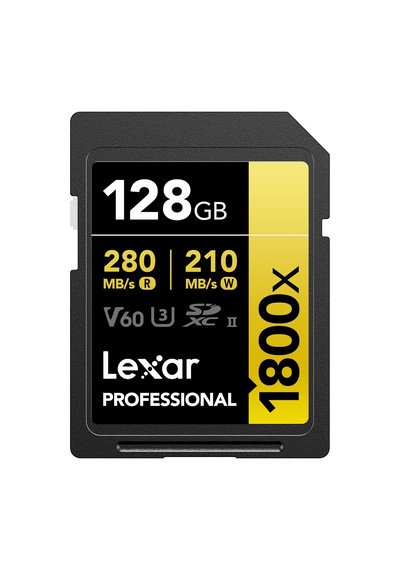 Lexar Prof 128gb 1800x Sdxc Uhs-ıı 270mb/s Read 180mb/s Write C10 V60 U3