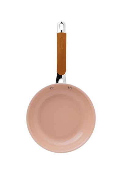 Tramontına Romagna Desert Clay 25 Cm Seramik Yüzeyli Kızartma Tavası Gümüş