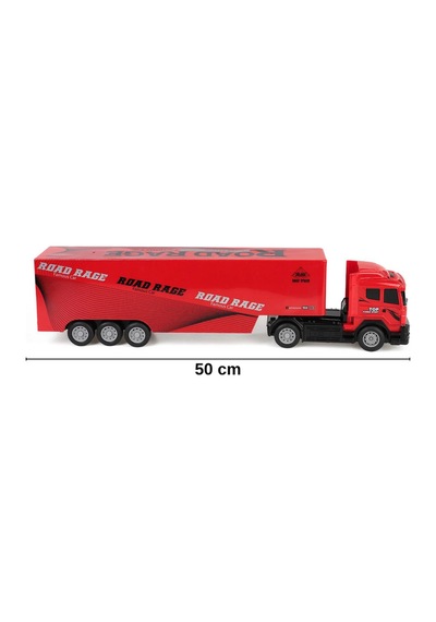 Uzaktan Kumandalı Dev Tır 50 Cm Büyük Boy Oyuncak Kamyon 1:32 Ölçek Kırmızı