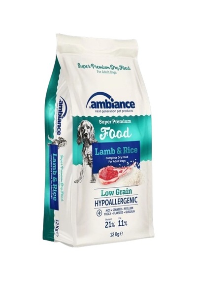 Ambiance Hypoallergenic Kuzu Etli Yetişkin Köpek Maması 12 KG